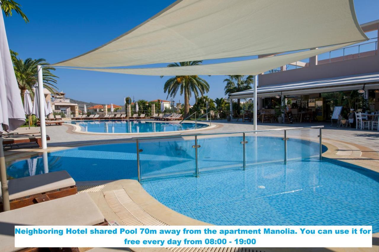 Manolia Dream Apartment 30M To The Beach Агия-Марина Экстерьер фото